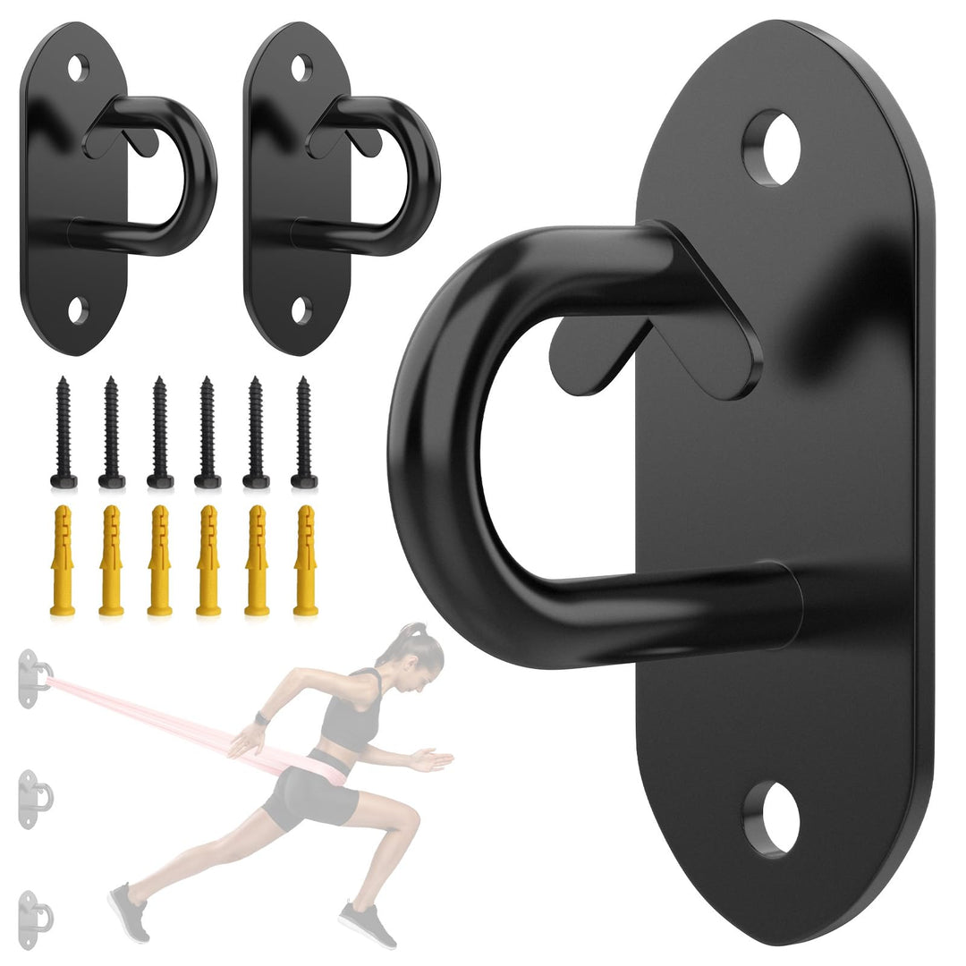 GPANDAG Fitness-Tau-Halterung 3 Stück für Widerstandsbänder Wand &amp; Decken Anker Workout Wandhalterun