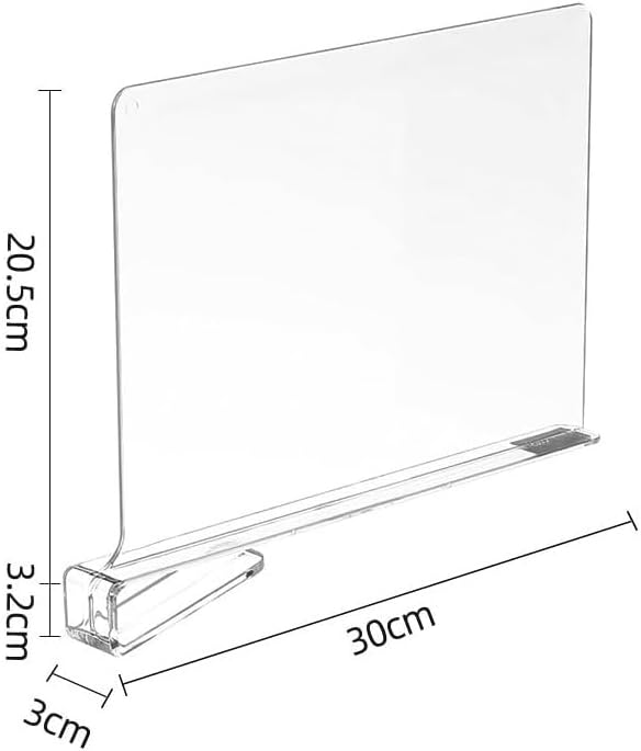 Namvo Regalteiler aus Acryl für Schränke, Regalteiler und Organizer für Holzschränke, transparenter