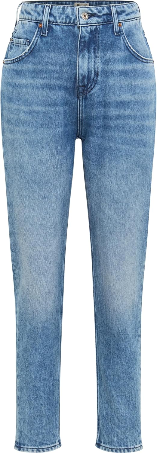 MUSTANG Damen Jeans Hose Style Moms 31W / 34L Mittelblau, 31W / 34L Mittelblau