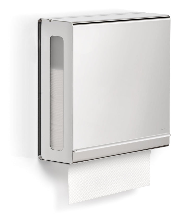 blomus -NEXIO- Papiertuchspender aus poliertem Edelstahl, 30 x 27 x 13 cm, Edelstahl Edelstahl Polie