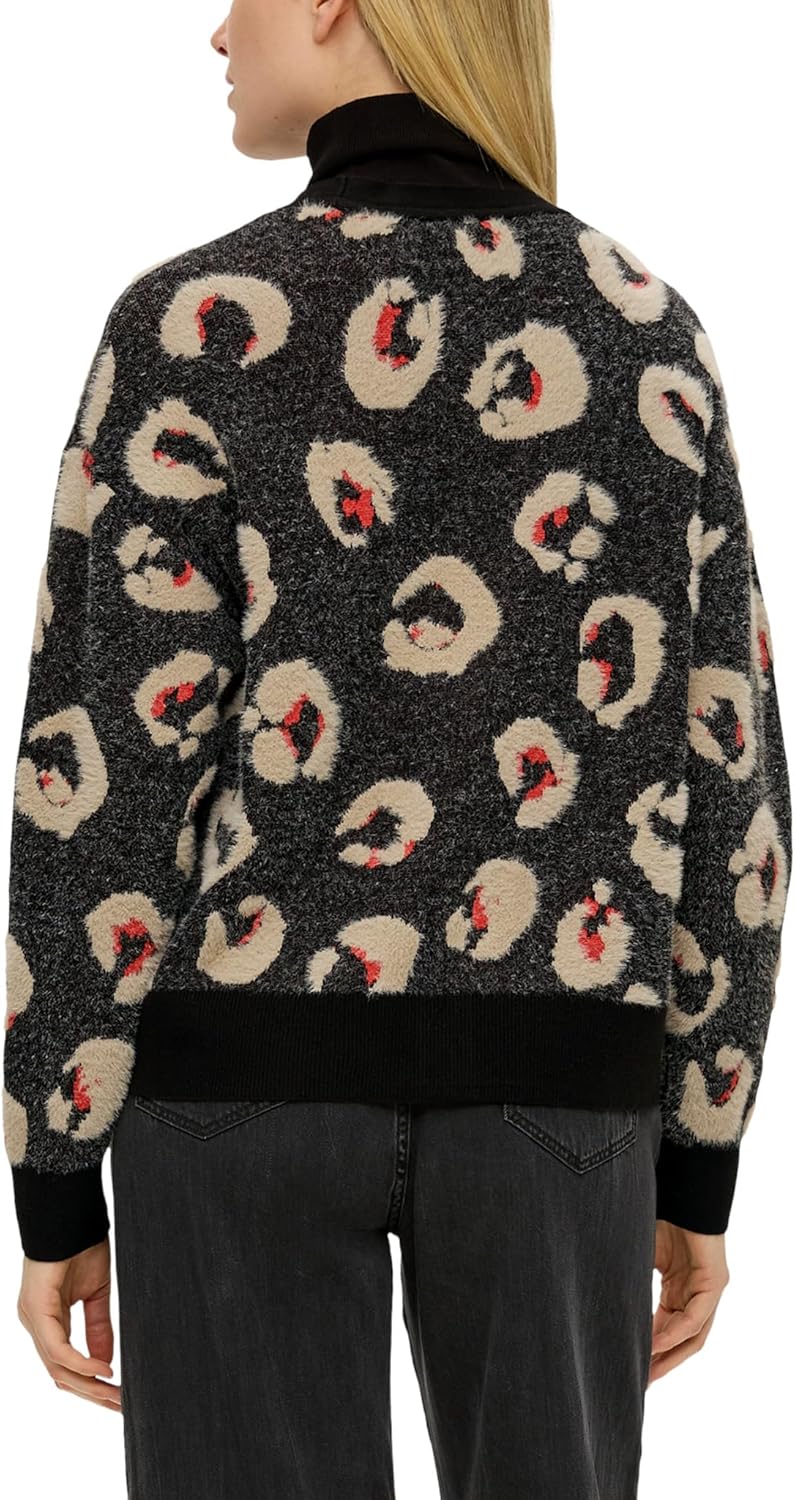 s.Oliver Damen Strickjacke mit Allover Muster, 99b1