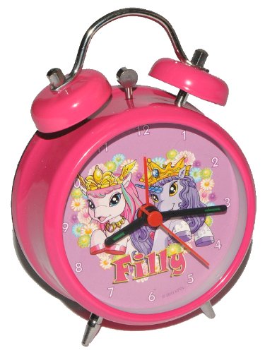 alles-meine.de GmbH Kinderwecker Filly Einhorn Magic - für Kinder Wecker rosa Pferd Metall Alarm Mäd