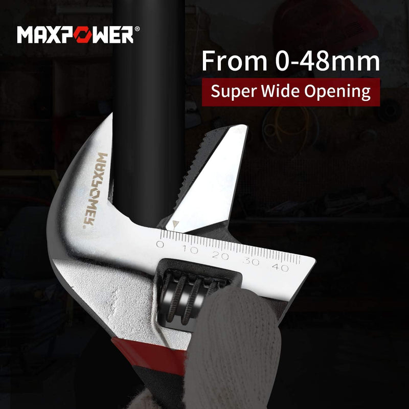MAXPOWER 2 Stücke Verstellbarer Schraubenschlüssel Set 150 mm/200 mm Schraubenschlüssel Verstellbar