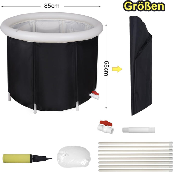 Eisbadewanne, faltbare aufblasbare Badewanne, Fitness/Rehabilitation Eisbadewanne für Sportler, geei