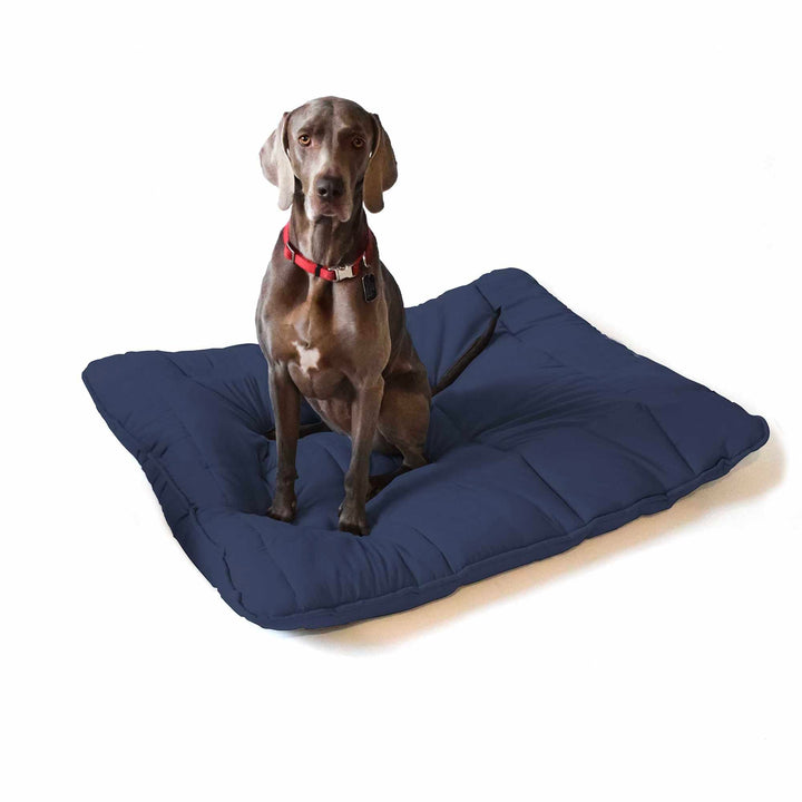 Italian Bed Linen Elegant Hundekissen Maxy, Leinen, Dunkelblau, 130x100cm Dunkelblau 130x100cm, Dunk