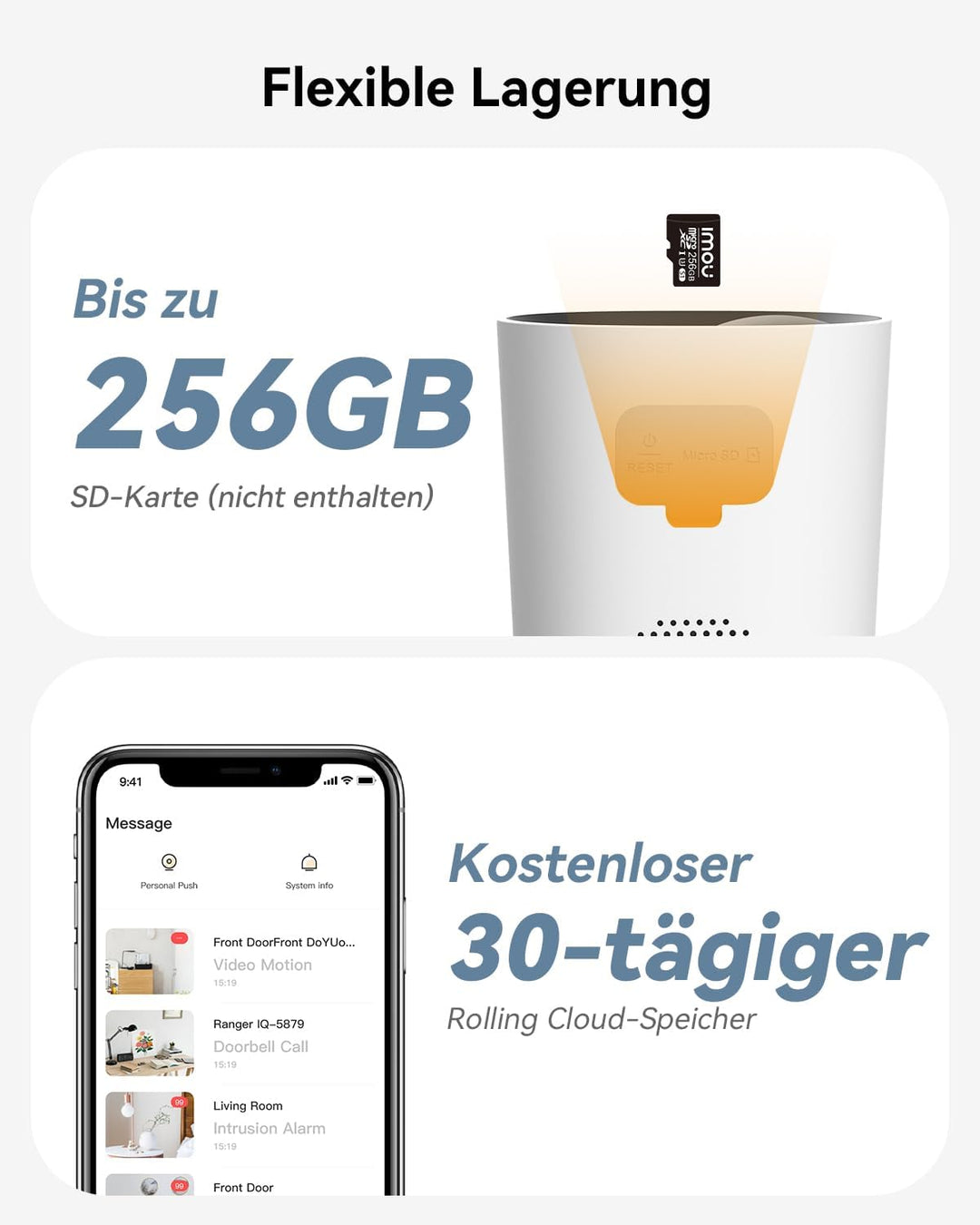 Imou 2K Überwachungskamera Aussen Solar Akku WLAN Kamera Überwachung Aussen mit Farbnachtsicht, PIR+
