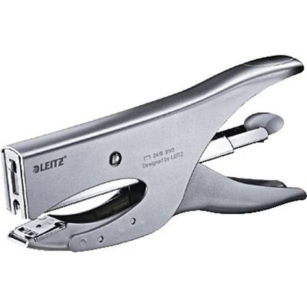 Leitz Heftzange, Für 40 Blatt, Ergonomisches Design aus Metall, Hinterlademechanik, Für Heftklammern
