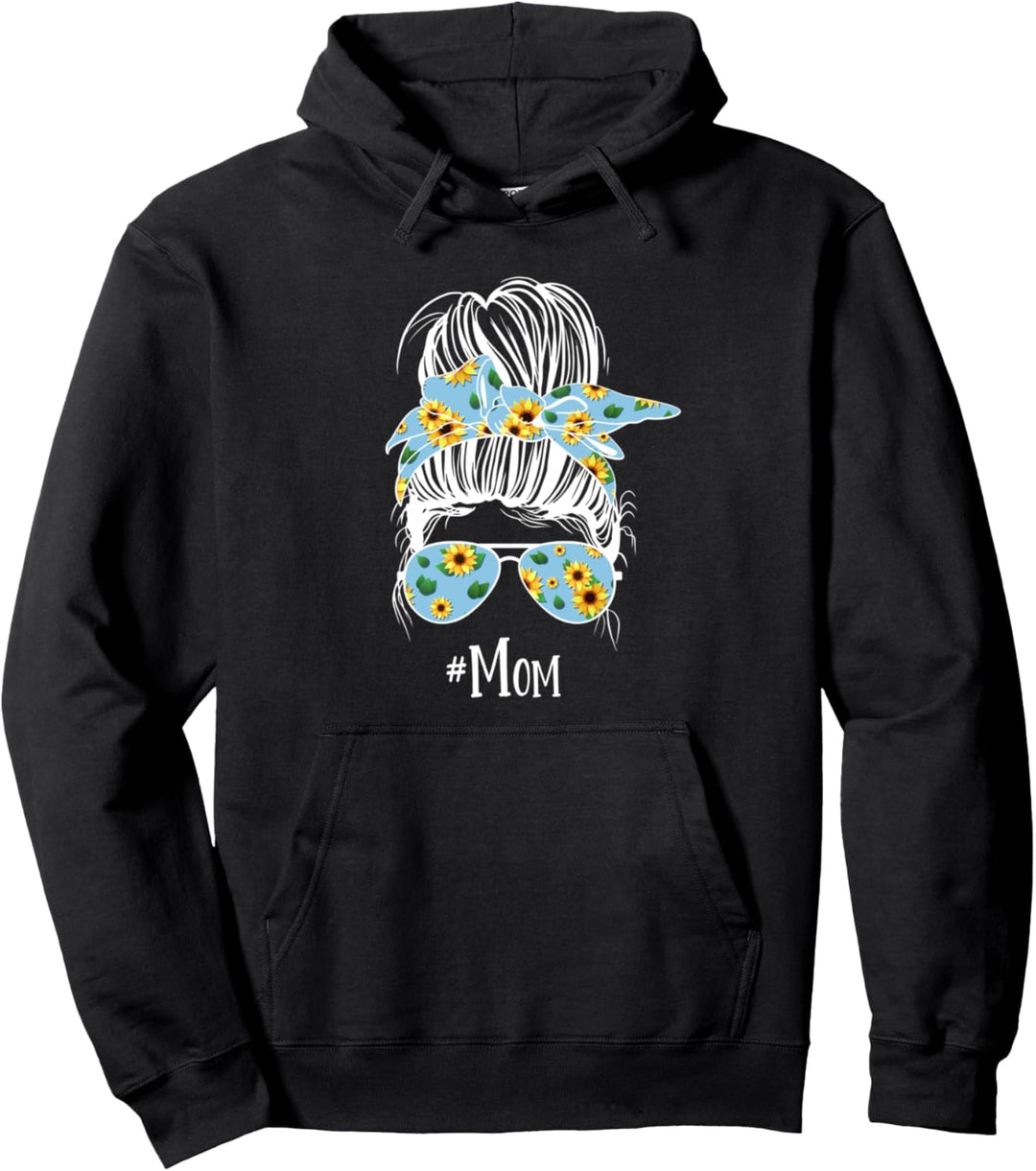 Mama Unordentlicher Dutt Pullover Hoodie