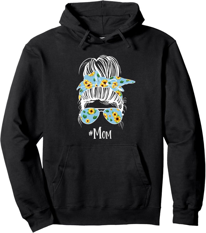 Mama Unordentlicher Dutt Pullover Hoodie
