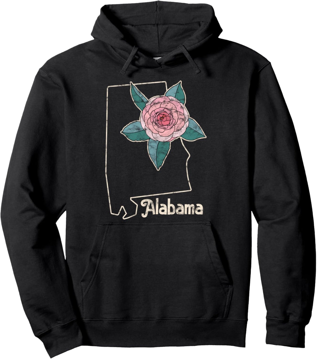 Alabama Kamelie Flower Wildflower State Pullover Hoodie