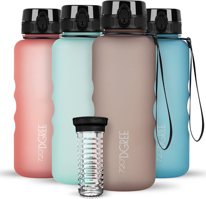 720°DGREE Trinkflasche 1,5l “uberBottle“ +Früchtebehälter - BPA-Frei, Auslaufsicher - Wasserflasche