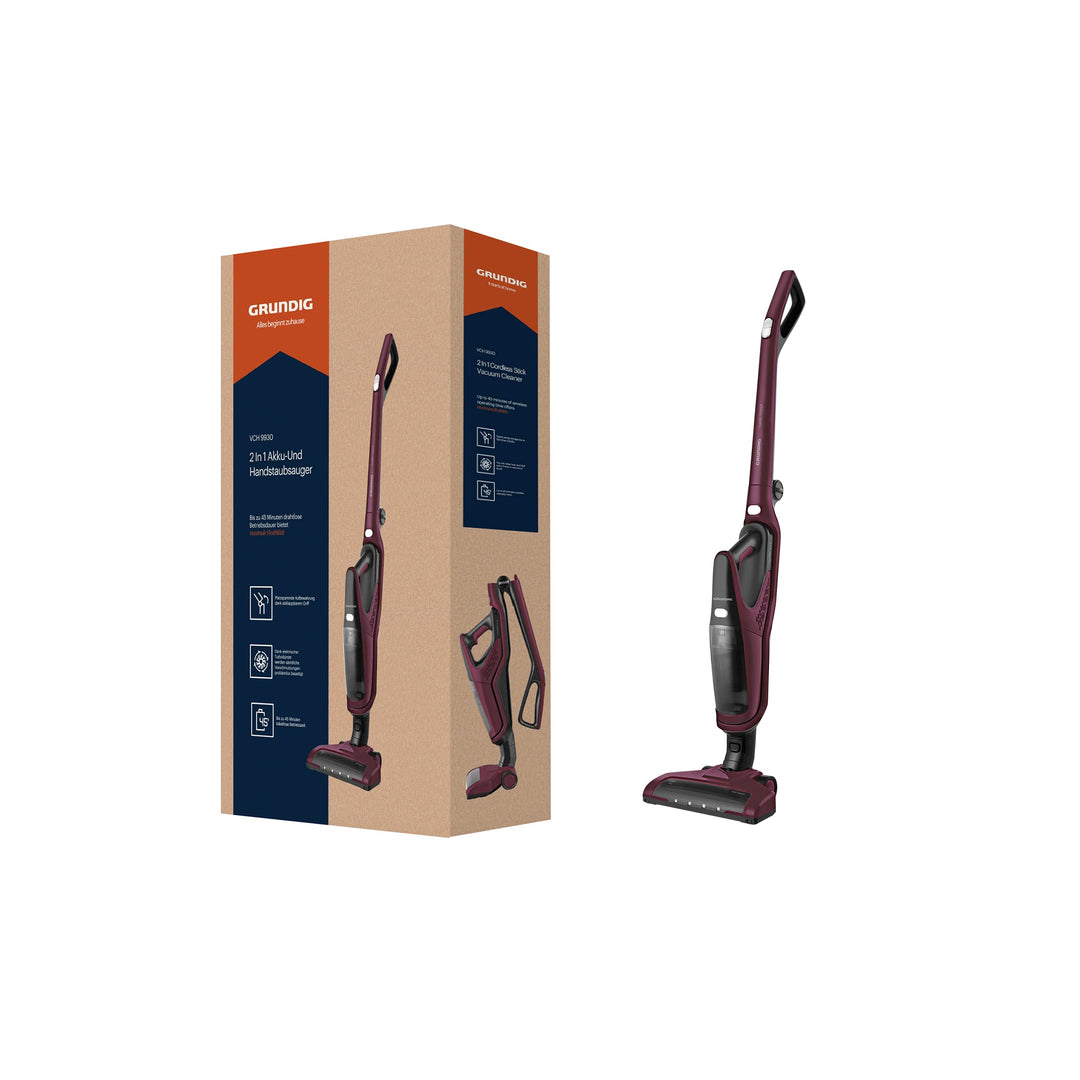 Grundig VCH 9930 Handstaubsauger 2 in 1, Li-Akku, 14,4 V, Violett