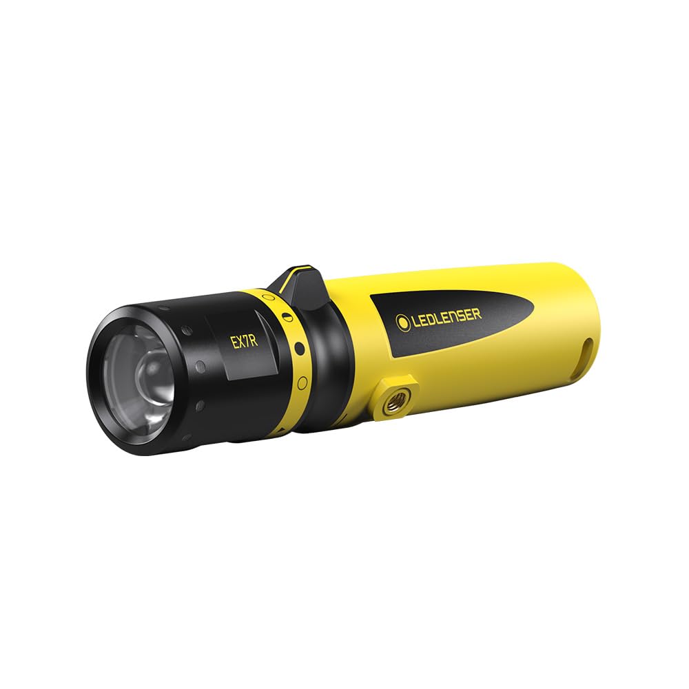 Ledlenser EX7R LED Taschenlampe, explosionsgeschützt, Arbeitsleuchte, fokussierbar, wiederaufladbar,