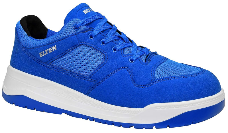 ELTEN Sicherheitsschuhe MAVERICK blue Low ESD S1P, Damen und Herren, Textil, Stahlkappe, leicht, spo