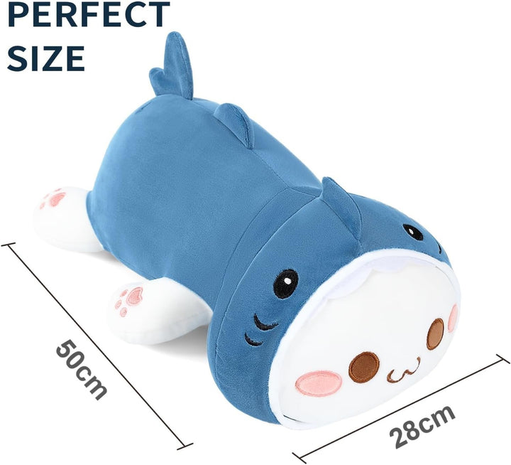 shownicer Plüschtier Hai Katze Kuscheltier Stofftier Kawaii Katze Plüsch, Kätzchen Plüschkissen Spie