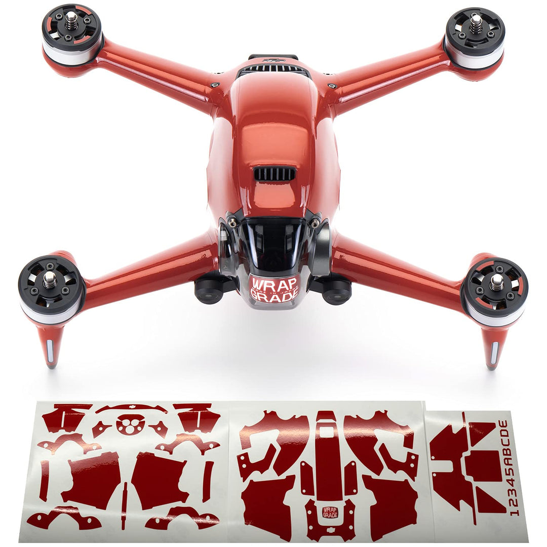 WRAPGRADE Skin Kompatibel mit DJI FPV (SUPER RED)