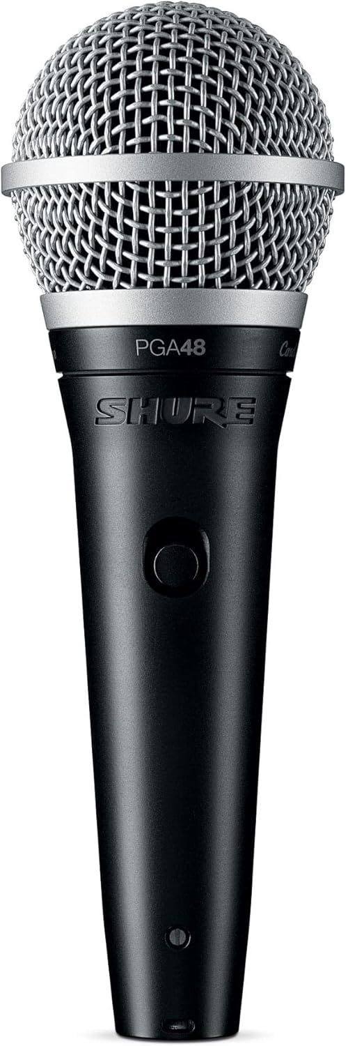 Shure PGA48 Dynamisches Mikrofon-Handheld-Mikrofon für Gesang mit Cardioid-Aufnahmemuster, EIN/Aus-S