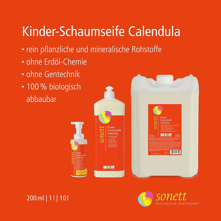 Sonett Kinder-Schaumseife Calendula, 10 Liter 10 l (1er Pack), 10 l (1er Pack)