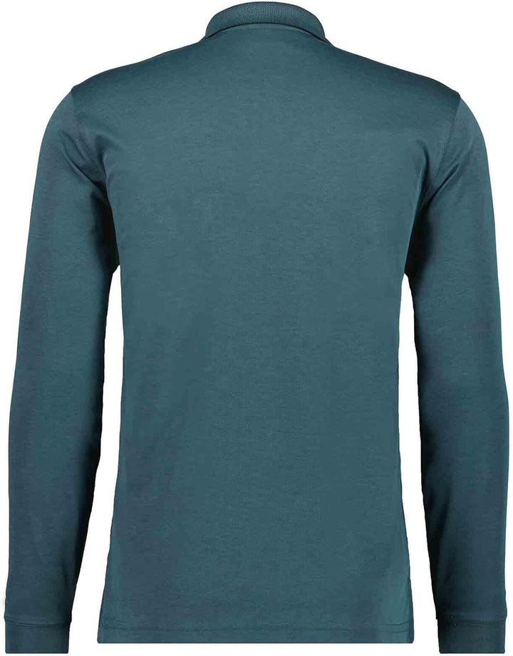 RAGMAN Herren Softknit-Polo Fineliner, Langarm XXL Grün, XXL Grün