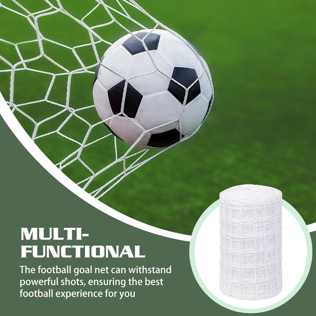 Fussballtor Netz, 3m x 2m Fussball Tornetz, Polypropylen Ersatznetz für Fussballtor, Fussball-Torpfo