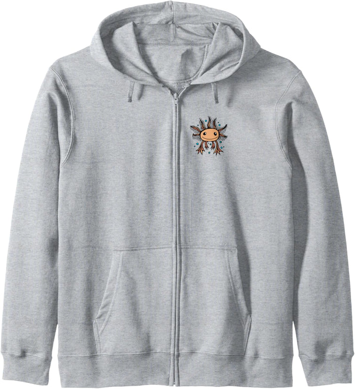 Süsser Baby Axolotl Kawaii Style Blubberblasen Wasser Tier Kapuzenjacke