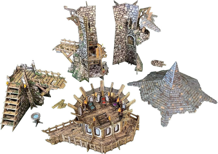 Fantasy Battle Systems Wargames Terrain - Wizards Tower - Multi Level Tabletop War Game Board - Warg