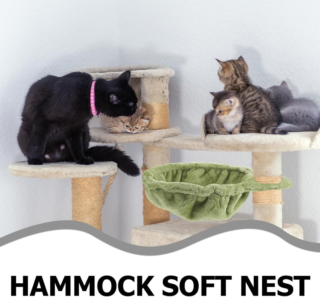Weiche Katzenhängematte Ersatz-hängematte für Katzenbaum Plüsch-katzenbett Befestigung für Katzenmöb
