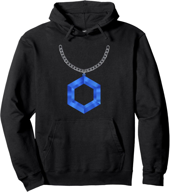 Chainlink LINK Cryptocurrency Logo Image Funny Pullover Hoodie