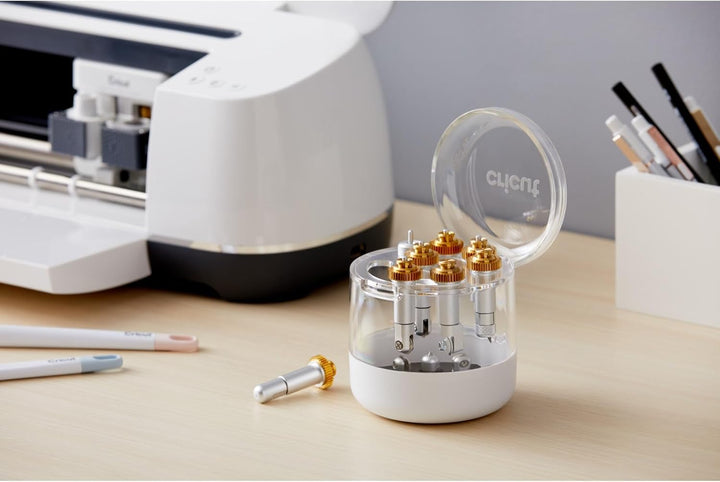 Cricut Gravierspitze Gehäuse Engraving Tip + QuickSwap Housing for Maker Machines, Metall, Multicolo