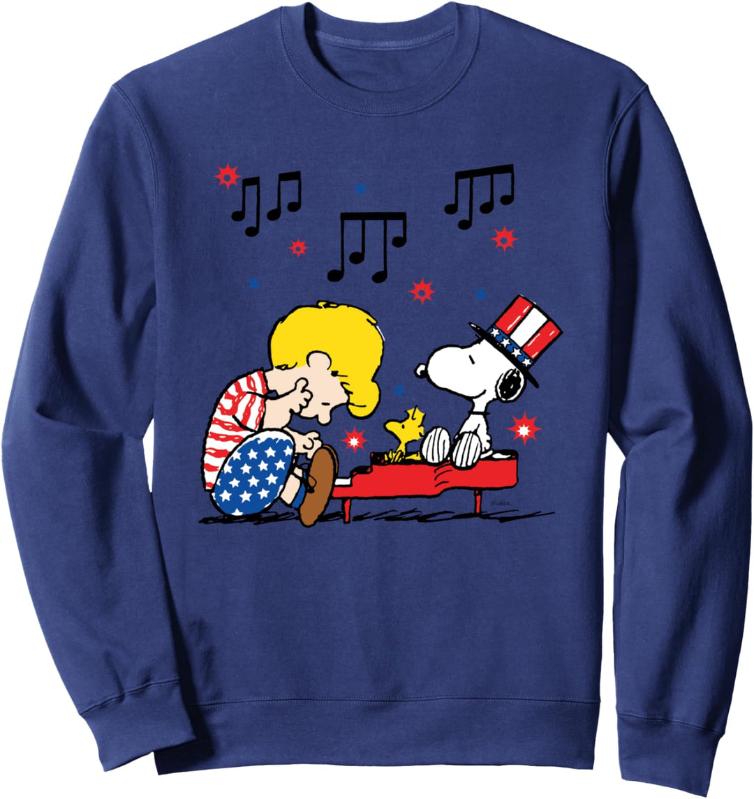 Peanuts Schroeder und Snoopy Americana Sweatshirt