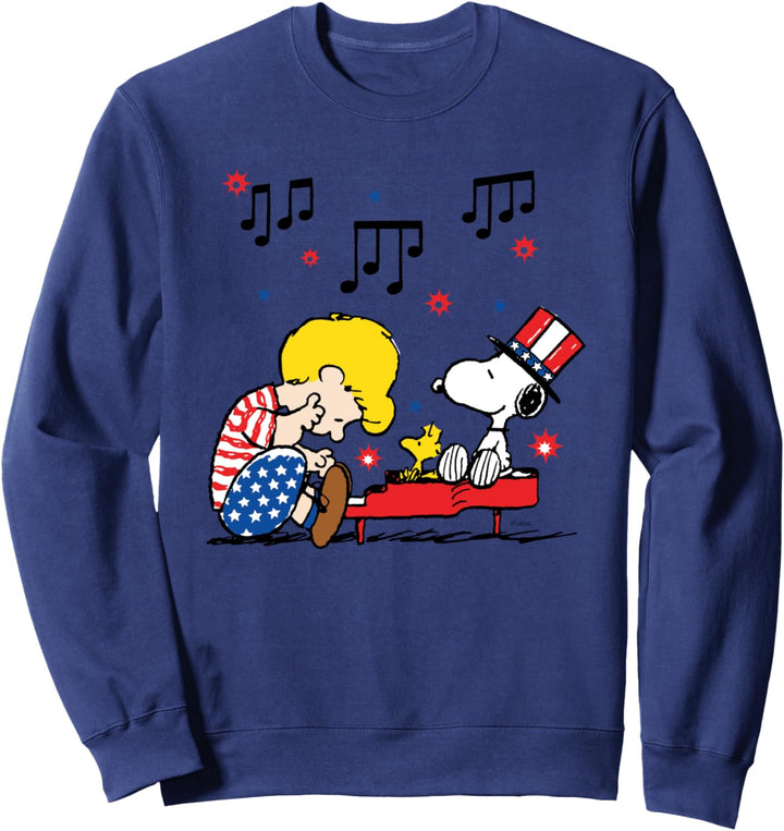 Peanuts Schroeder und Snoopy Americana Sweatshirt