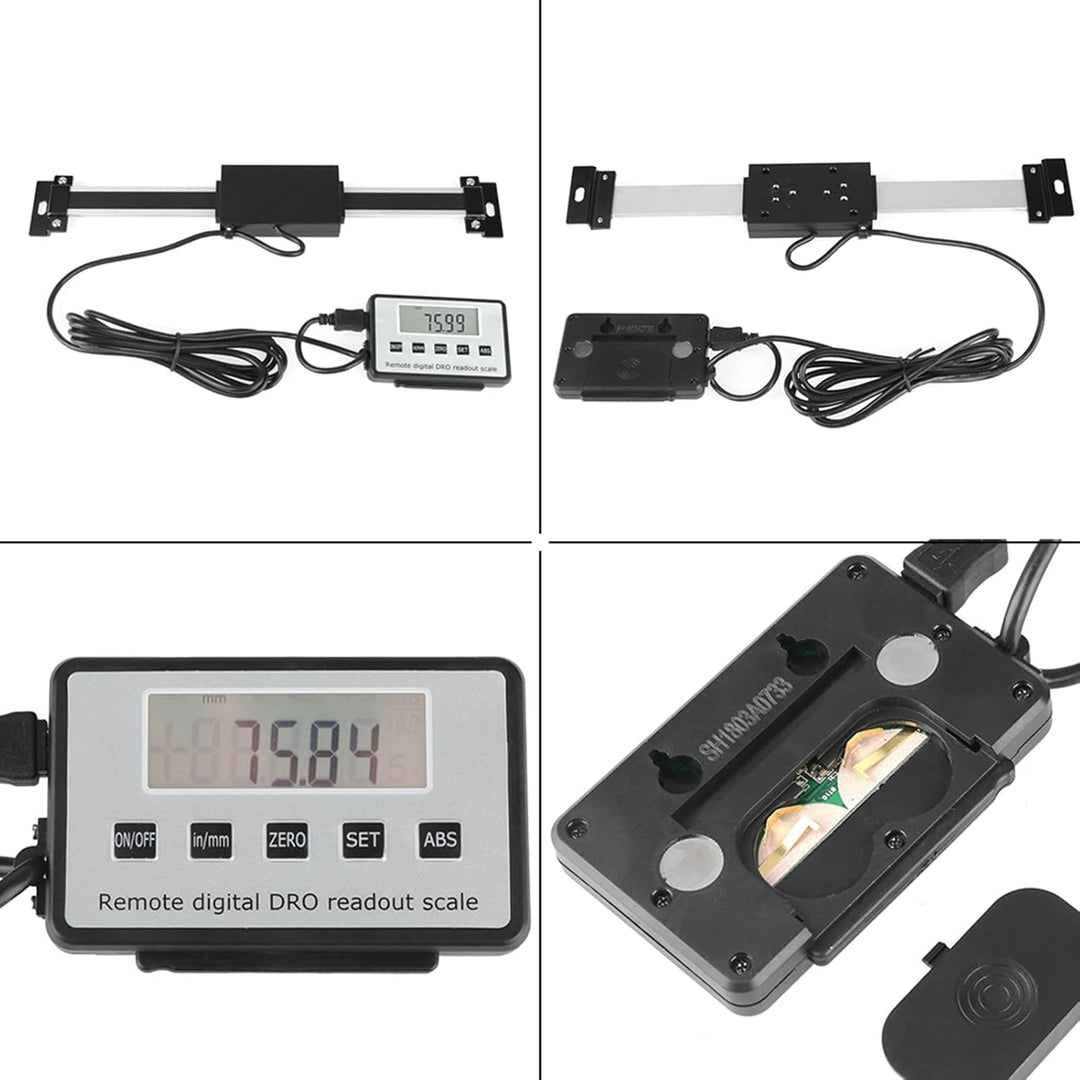 Fafeicy Digitale Anzeige, 0–150 Mm, Digitale Lineare Skala mit Fernanzeige, Hochpräzise LCD-Anzeige,