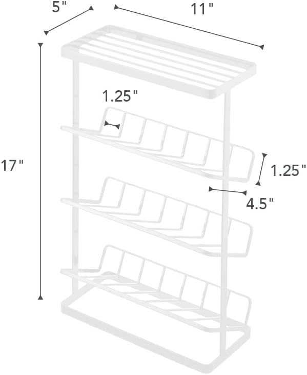YAMAZAKI Home Tower freistehender Dusch-Caddy – Badezimmer-Organizer, Aufbewahrungshalter, 43,2 cm –