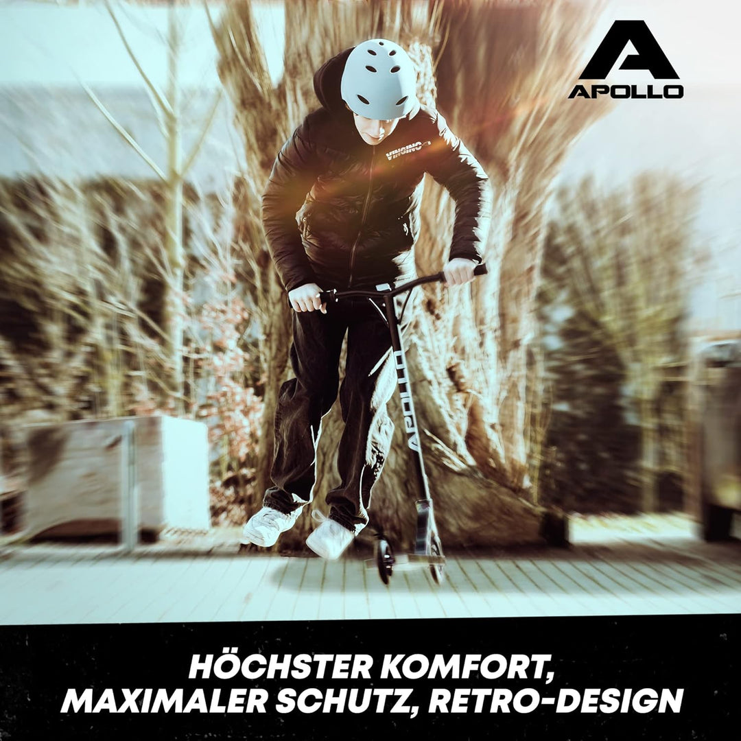 Apollo Skaterhelm Herren, Damen und Kinder | Kinderfahrradhelm | Verstellbar | Skateboard, Scooter,