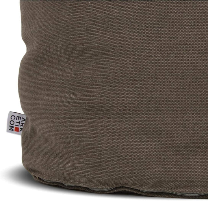 Arketicom Soft Cube, runder Fusshocker aus Stoff Made in Italy. Design-Pouf, leicht und mit abnehmba