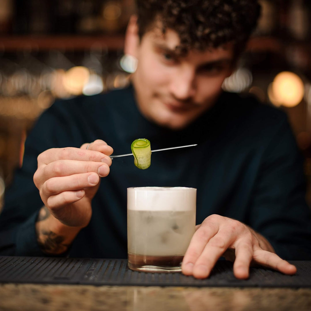 Relaxdays 300 Rouladennadeln im Set, Spicknadeln aus Edelstahl, Fleischnadeln 11 cm, Silber, 300