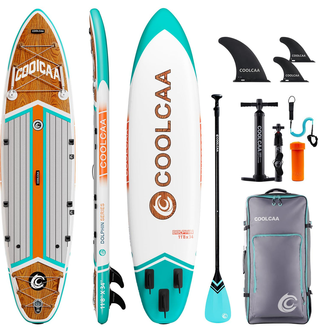 COOLCAA SUP Board, 355cm (Extra Gross) Stand Up Paddling Board, Aufblasbares Stand-Up Paddle Board m