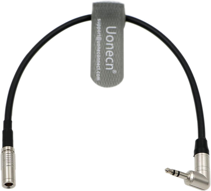 Uonecn Timecode-Kabel DIN 1,0丨2,3 auf 3,5 mm TRS 90 Grad Zeitcode-Kabel für Canon R5C Tentakel Sync