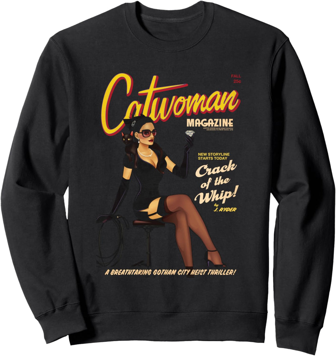 DC Comics Justice League Catwoman Bombshell Cover Sweatshirt