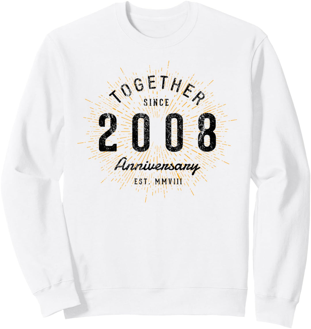 Zusammen seit 2008 Jahrestag Sweatshirt