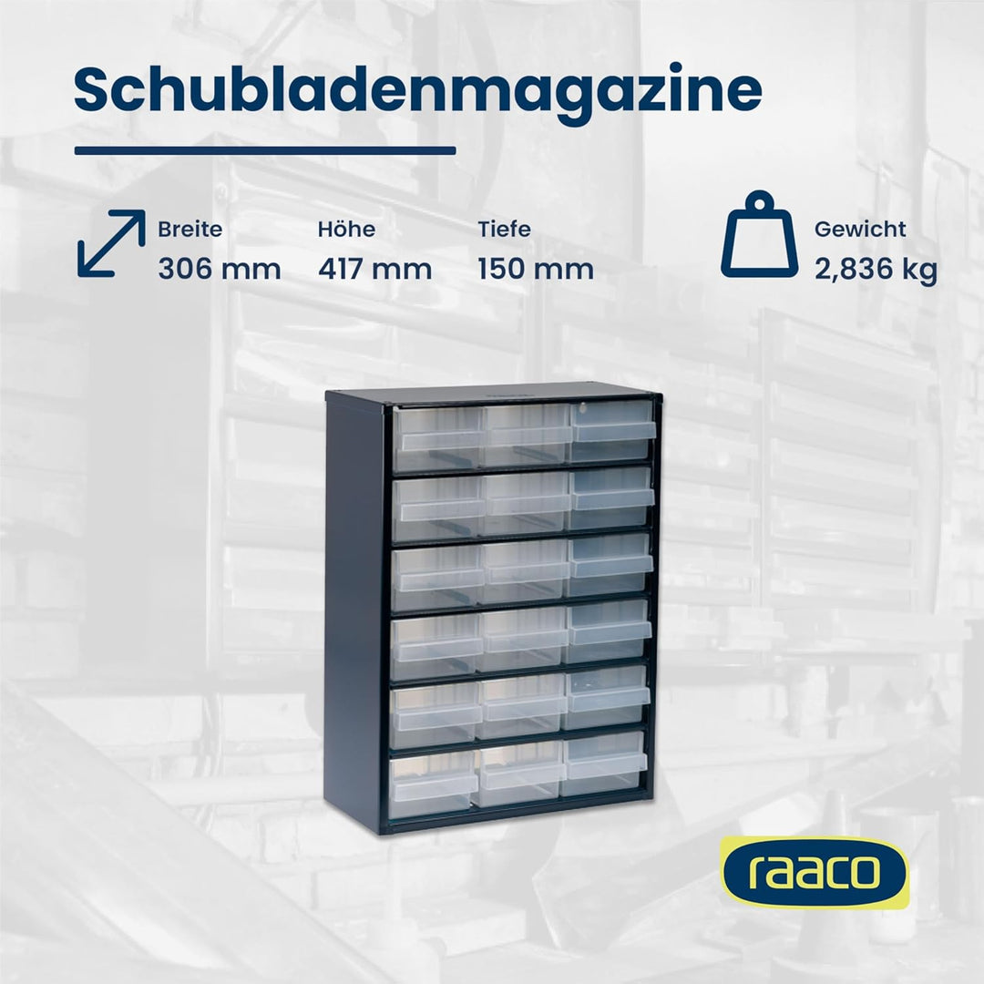 raaco 137478 Stahlmagazin 918-02, dunkelblau
