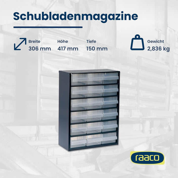 raaco 137478 Stahlmagazin 918-02, dunkelblau