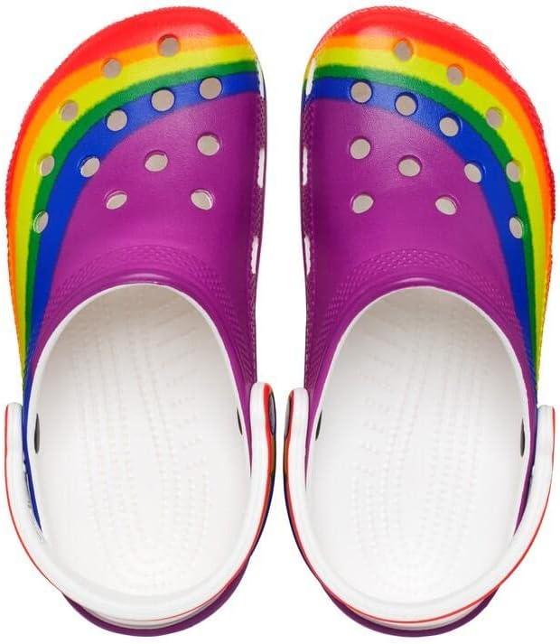 Crocs Unisex Classic Printed Floral ClogsHolzschuh 37/39.5 EU Regenbogen Regenbogen Riemen, 37/39.5