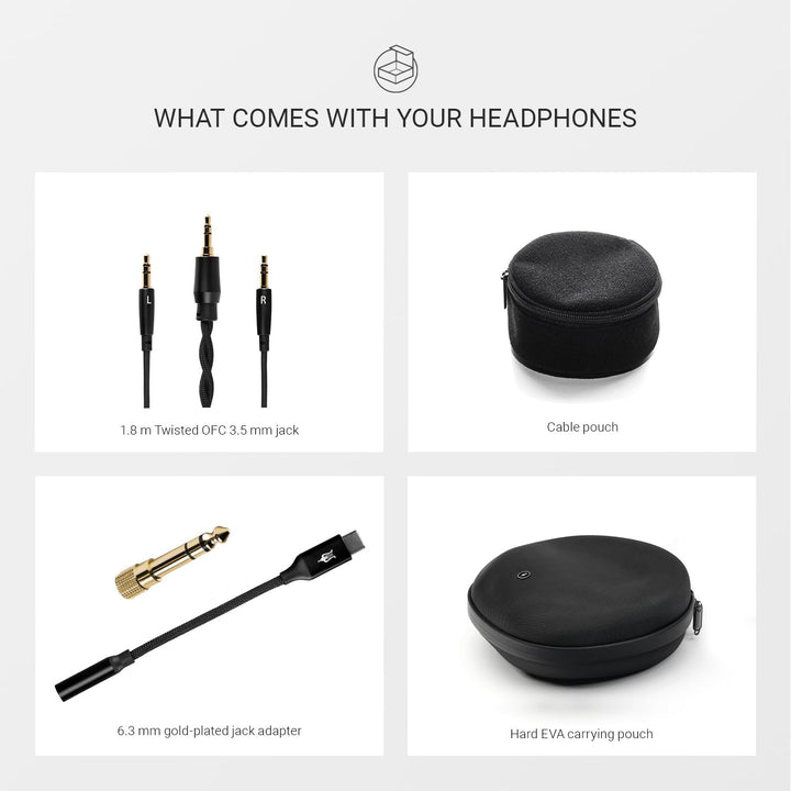MEZE AUDIO 105 Silva Kabelgebundene Over-the-Ear-Kopfhörer, leicht, audiophil, offene Rückseite, 50