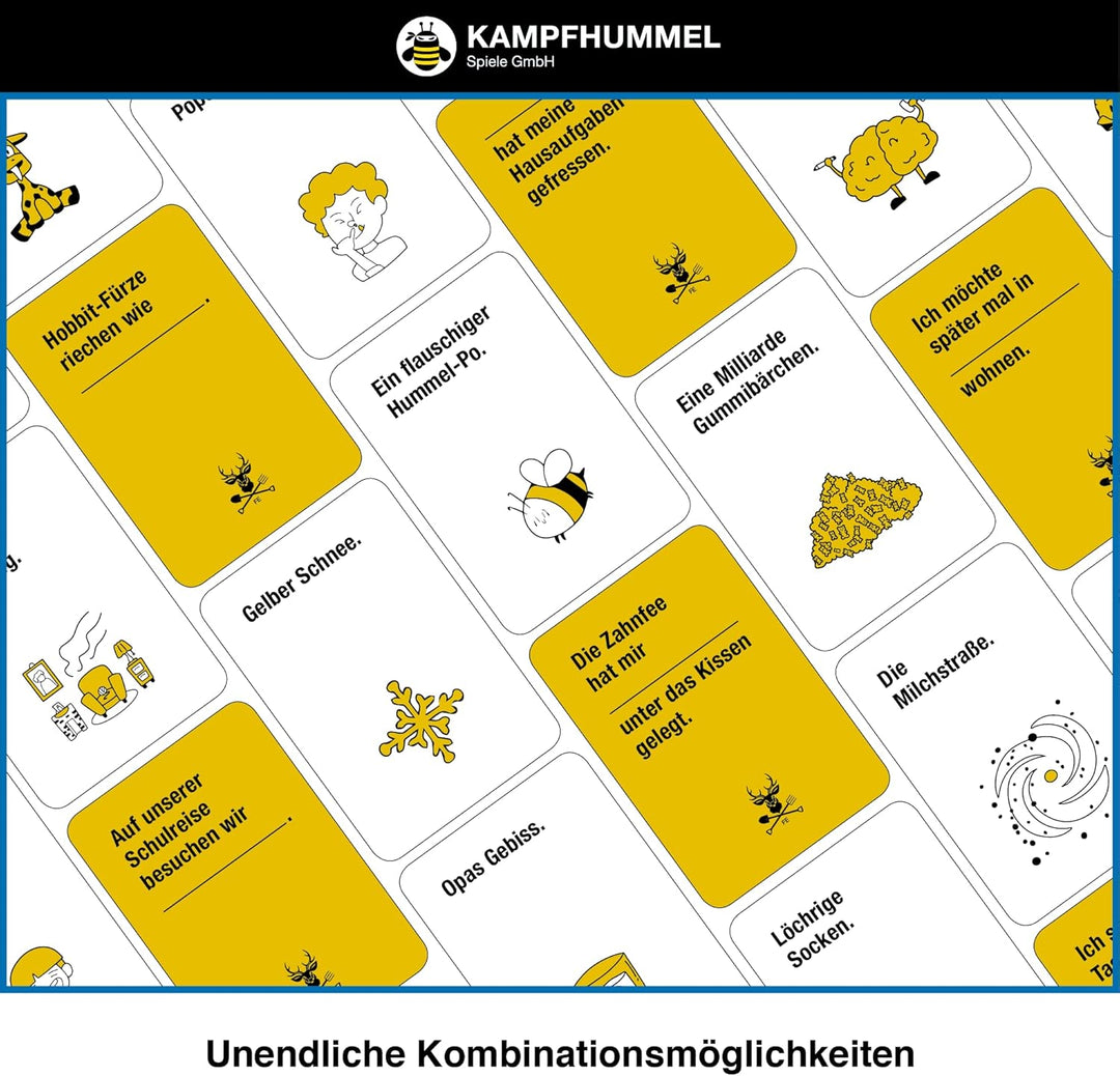 KAMPFHUMMEL Kampf gegen das Spiessertum | Das Kartenspiel als Familien-Spiel I Partyspiel für Kinder
