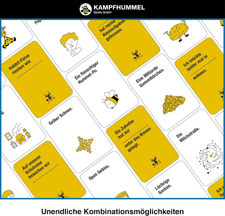 KAMPFHUMMEL Kampf gegen das Spiessertum | Das Kartenspiel als Familien-Spiel I Partyspiel für Kinder