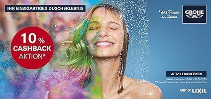 GROHE Rainshower 150 SmartActive | Brausestangenset 3 Strahlarten | chrom | 26593000 Brausestangense