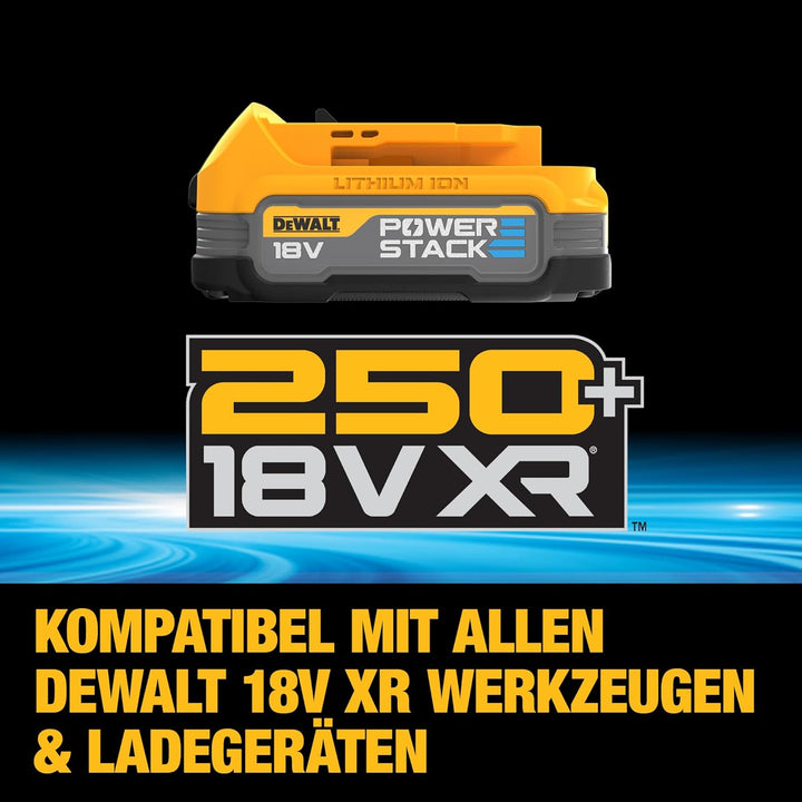 Dewalt 18 Volt Powerstack Akku-Kit DCB1102E2 (1,7 Ah, innovative Pouch-Zellen-Technologie, einsetzba