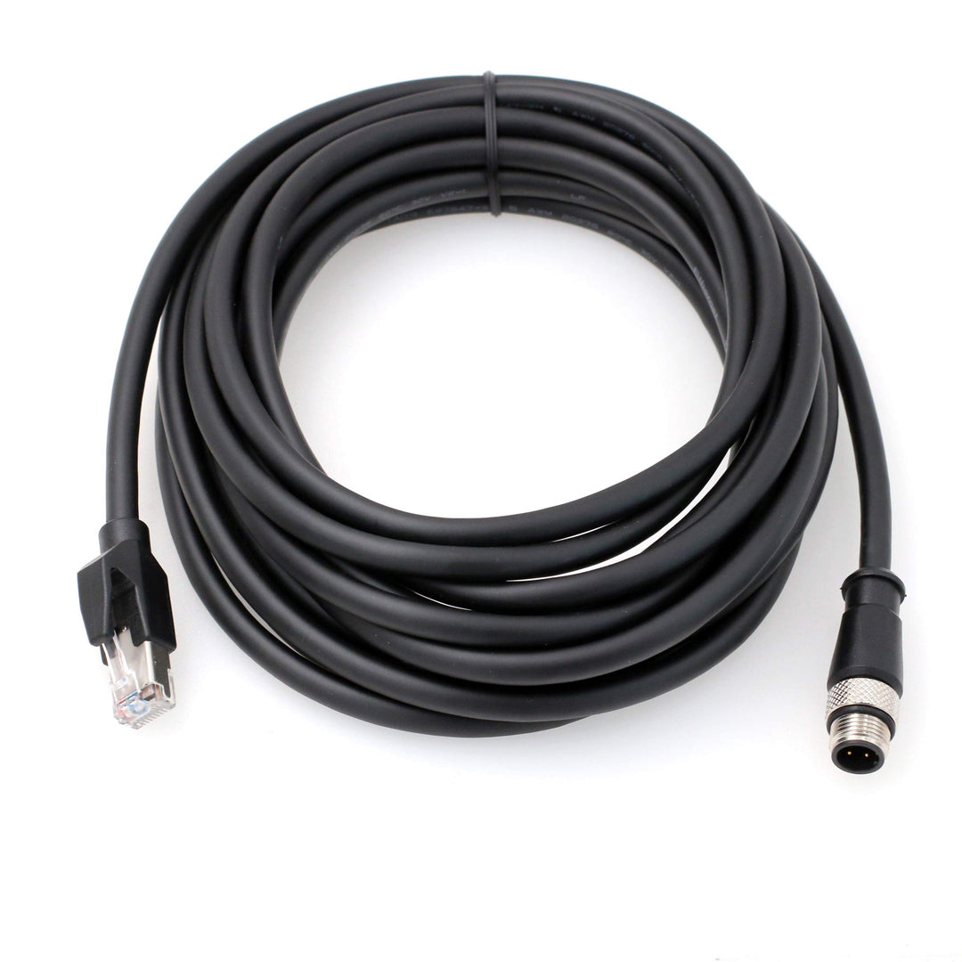 Encoder-Sensor M12 4-polig D-Code RJ45 Cat.6 Ethernet geschirmtes Kabel Industriemaschinen Kamera Ne
