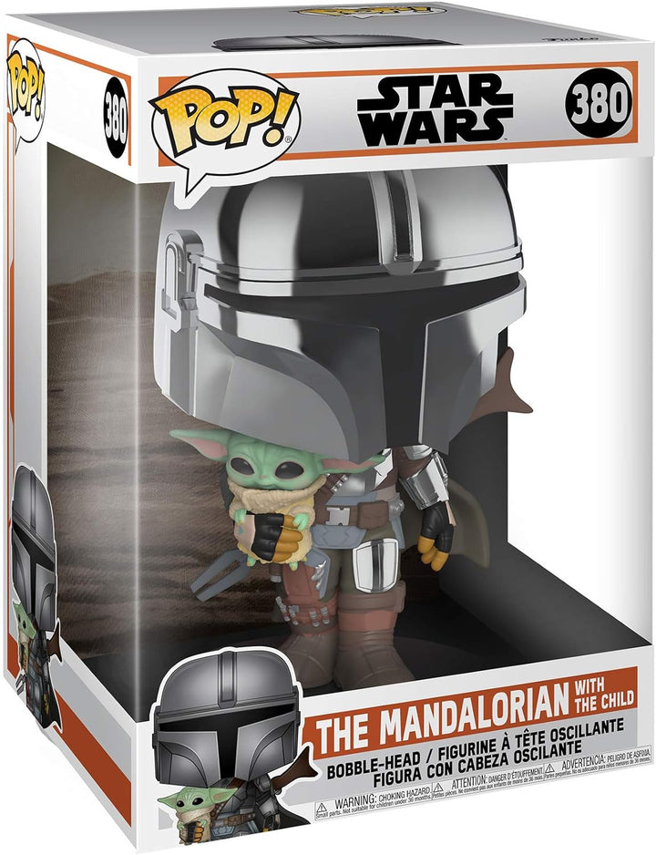 Funko Pop! Starwars: The Mandalorian-10 Inch Mando - 1/6 Quote Für Seltene Chase-Varianterome - Viny